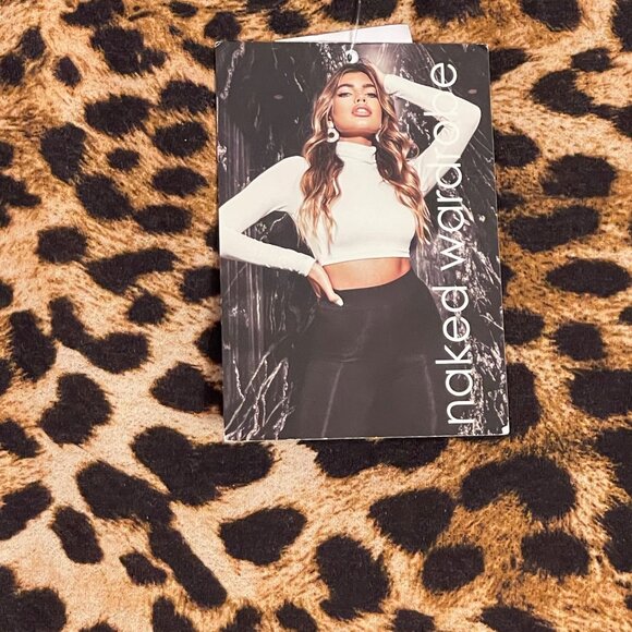 NWT Naked Wardrobe Leopard Print Bodycon Skirt Size Small S02721 NEW - Picture 3 of 8